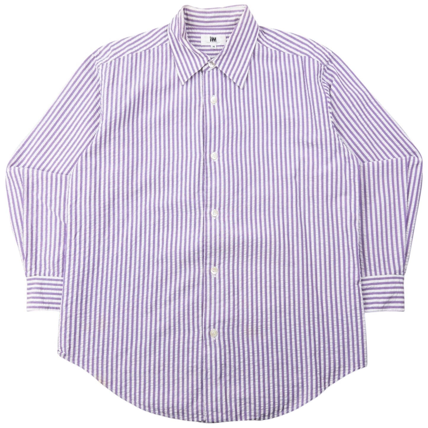 Vintage 90s Issey Miyake Striped Long Sleeve Button Up Shirt Size S