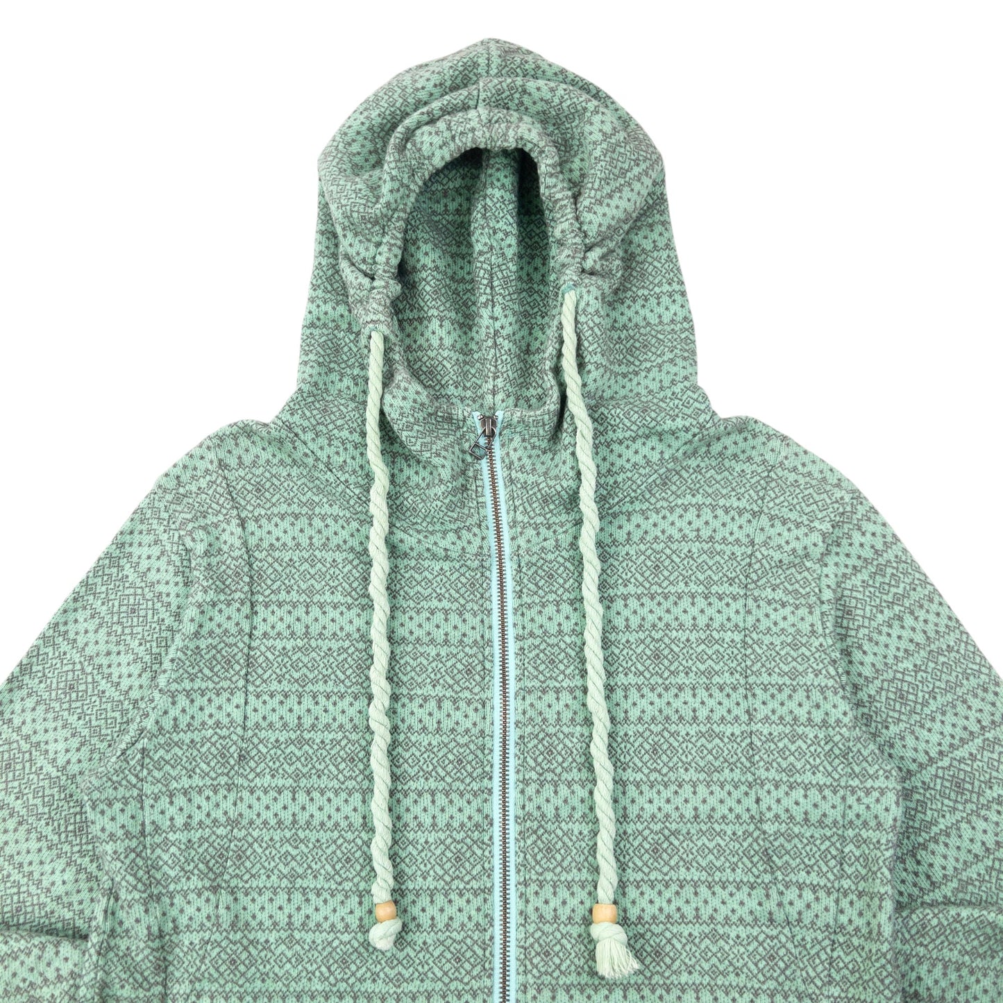 Vintage 2000s PPFM Pattern Zip Up Hoodie Size S | Small, Green