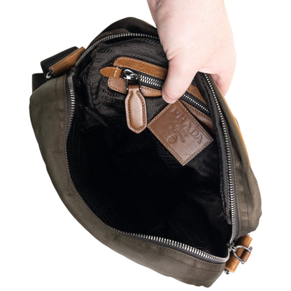 Vintage 2000s Prada Crossbody Bag | O/S, Brown