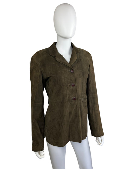 Emporio Armani suede jacket | Brown, Brown