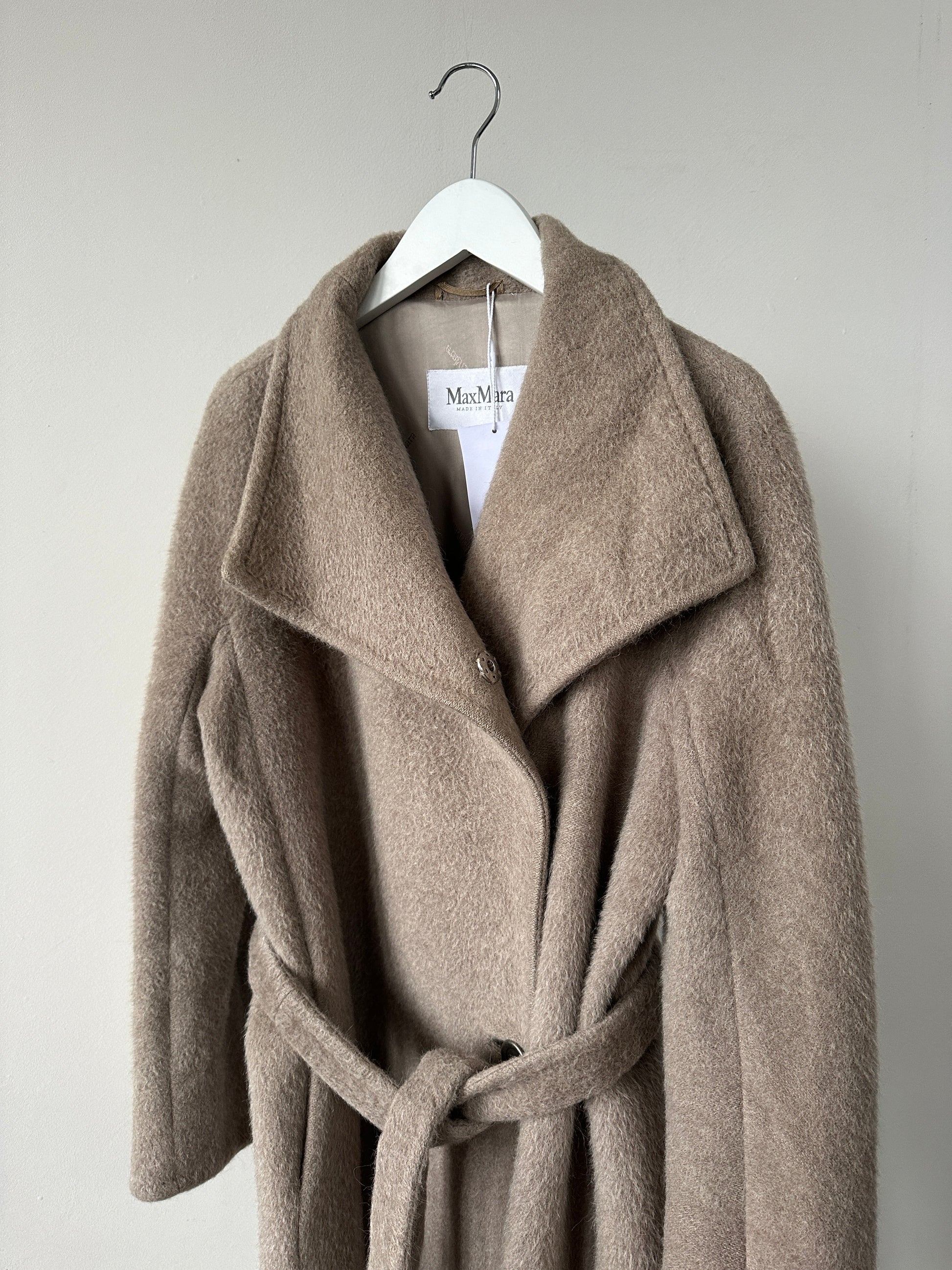 Max Mara Alpaca Wool Belted Wrap Coat S/M – Known Source