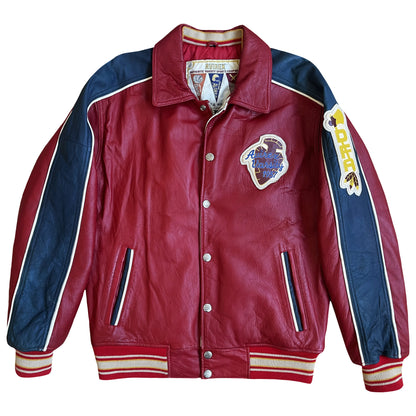 Avirex 'Sioux Football Team' Leather Varsity Jacket - S