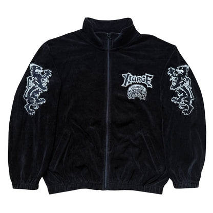 Avirex Lions x XLarge Velour Track Top - L | O/S, Black