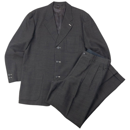 Vintage 90s Issey Miyake Jacket & Trousers Suit Set Size L | Large, Brown