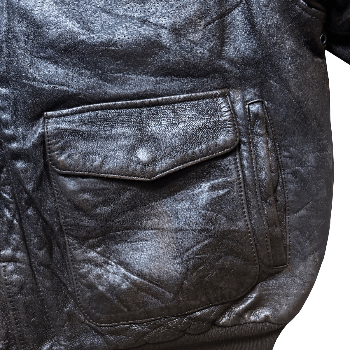Avirex 'China Doll' 1987 A2 Leather Flight Jacket - XL | XL, Red