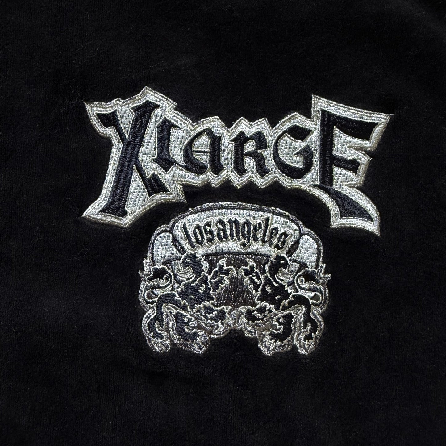 Avirex Lions x XLarge Velour Track Top - L | O/S, Black