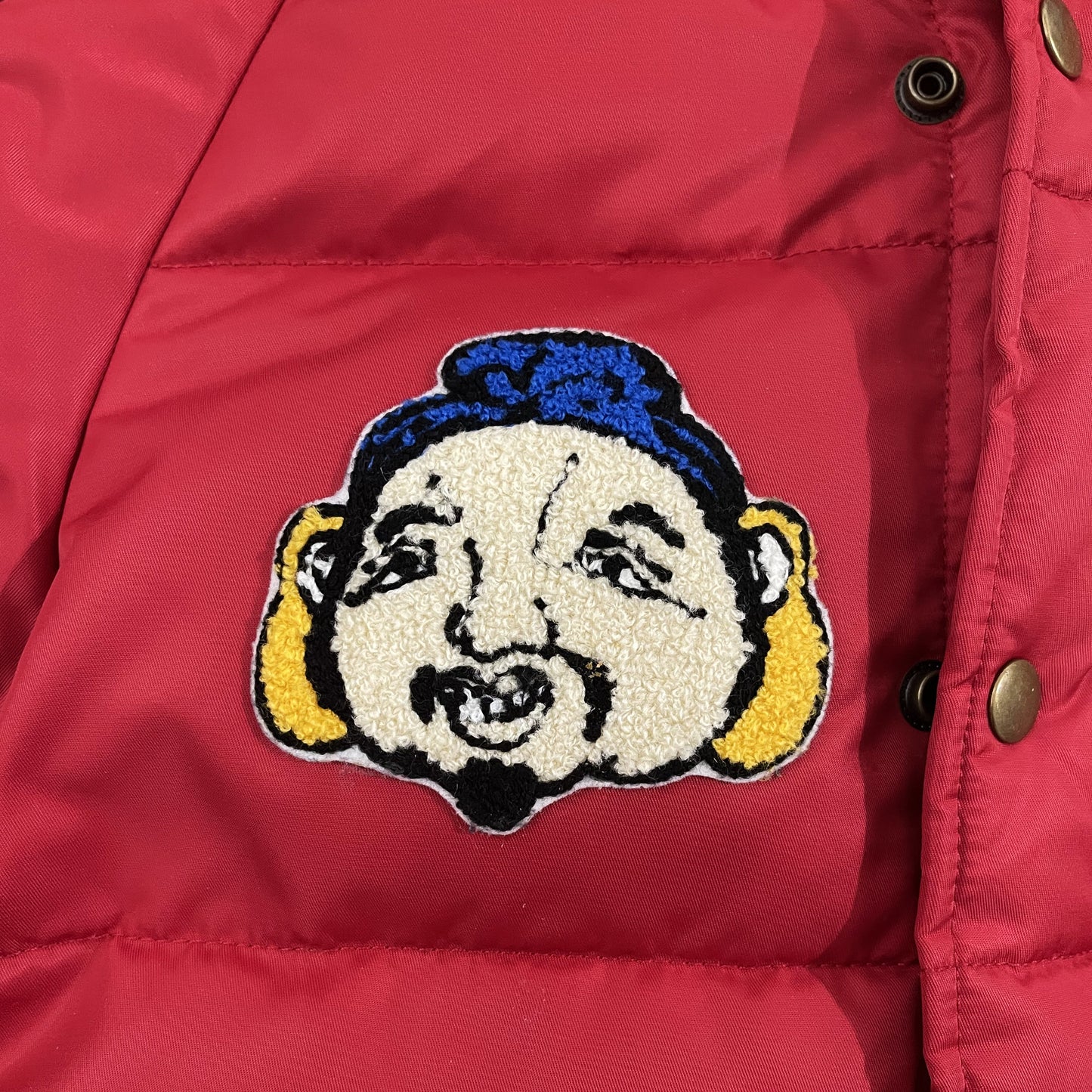 Evisu Puffer Jacket - S | Small, Red