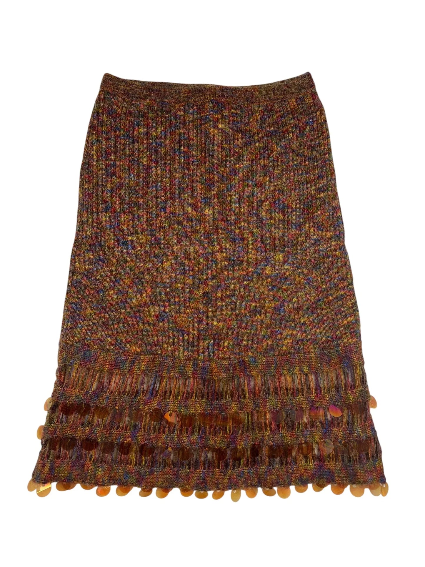 Christian Lacroix Bazar knit sequin skirt