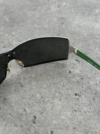 Versave Versus 2000s Semi Rimless Logo Sunglasses