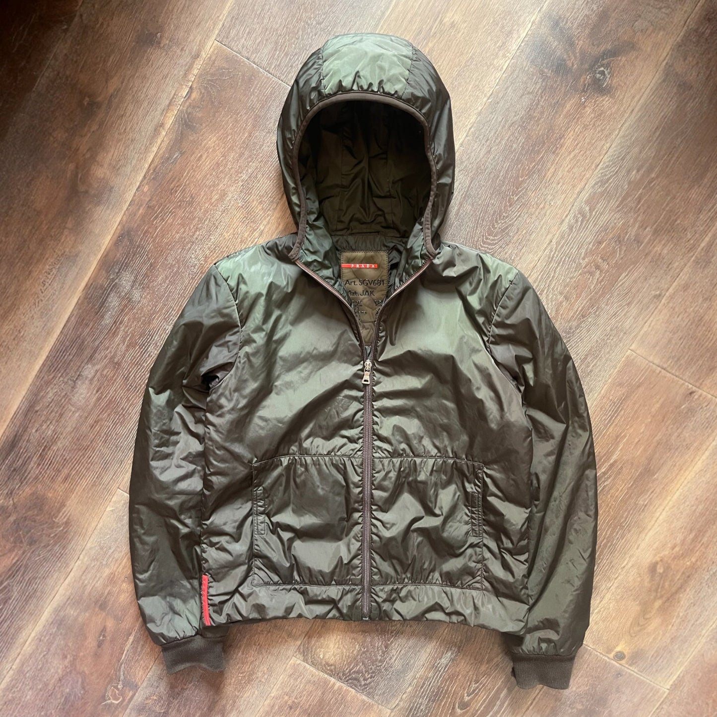 Early 2000's Prada Sport Padded Nylon Jacket (S) | Default Title, Multicoloured