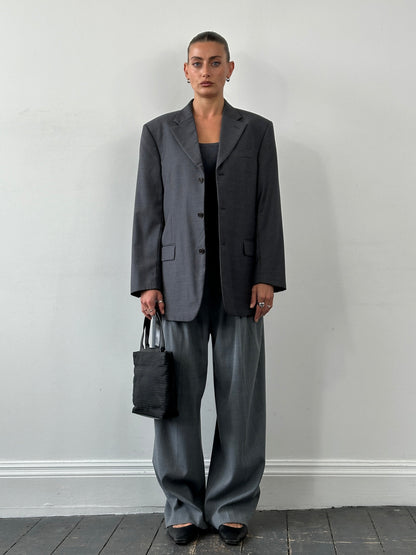 Gianfranco Ferre Virgin Wool Single Breasted Blazer - 40R/L