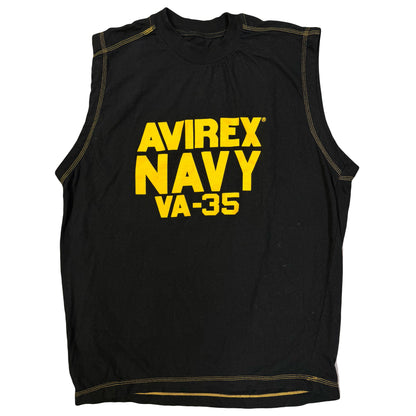Avirex Navy Vest In Black (S)