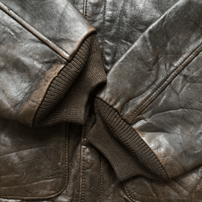 Avirex 'China Doll' 1987 A2 Leather Flight Jacket - XL | XL, Red