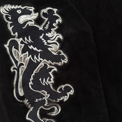 Avirex Lions x XLarge Velour Track Top - L | O/S, Black