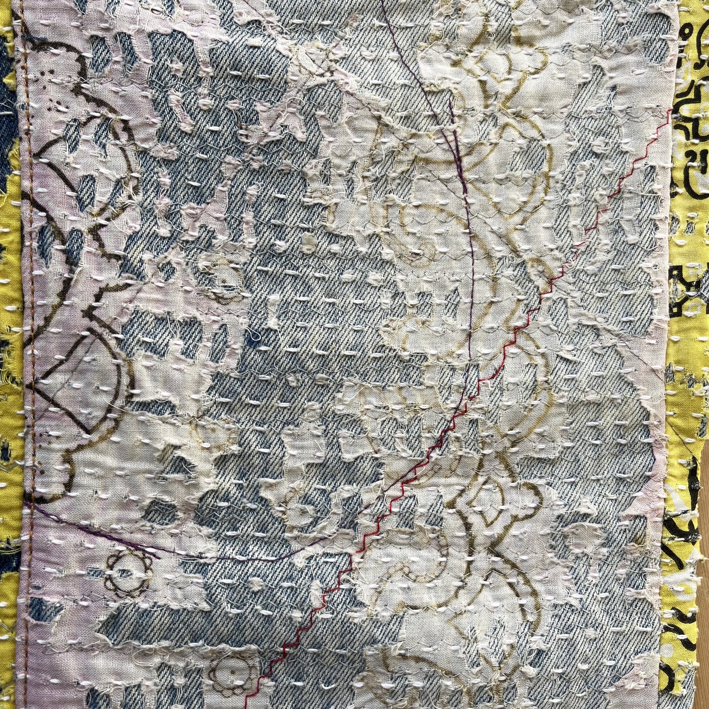 Boro Bandana Sashiko Distressed Jeans - W30"