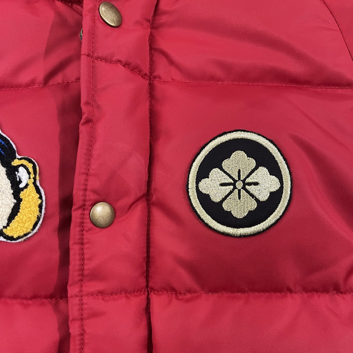 Evisu Puffer Jacket - S | Small, Red