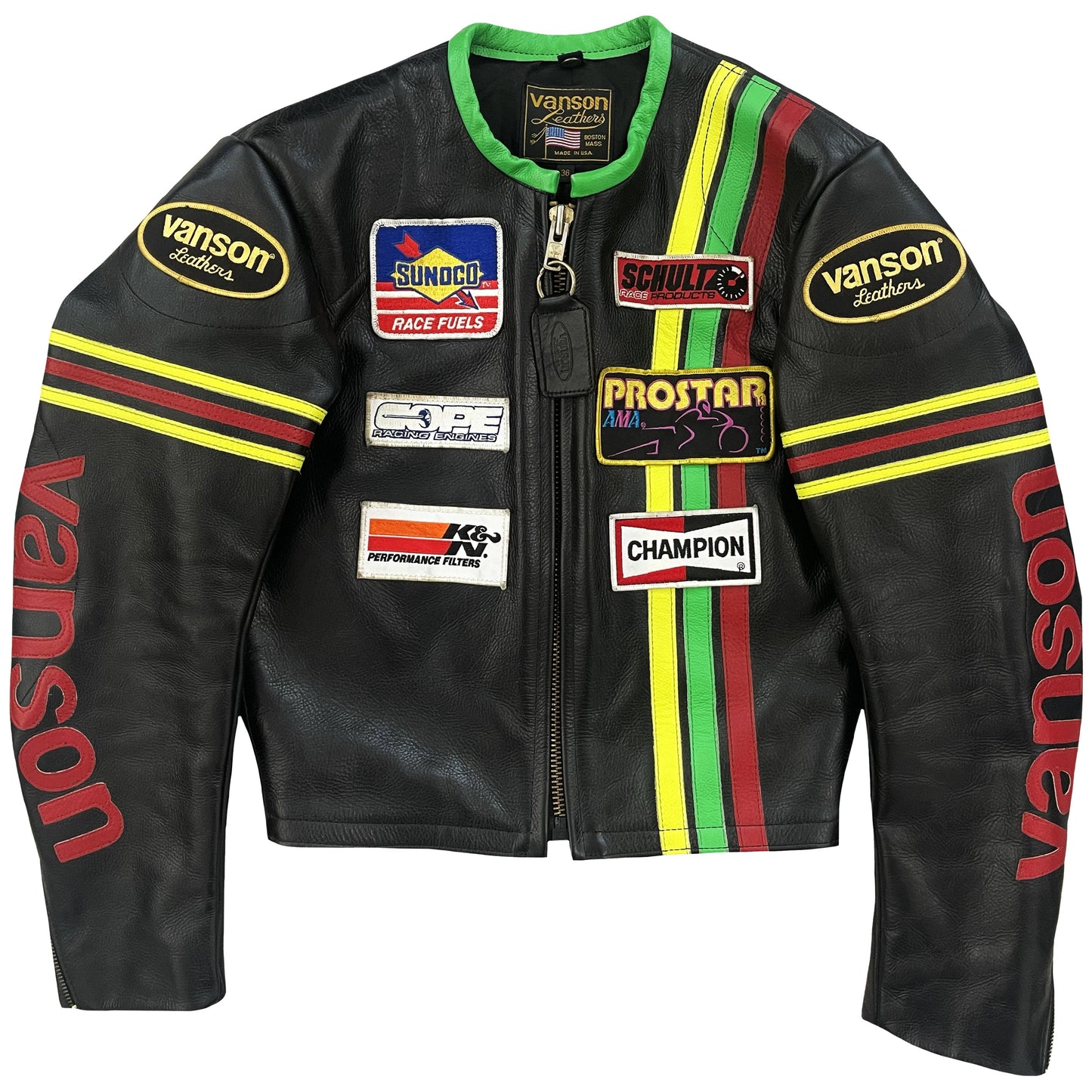 Vanson Leathers Motorcycle Racer Jacket - Known Source