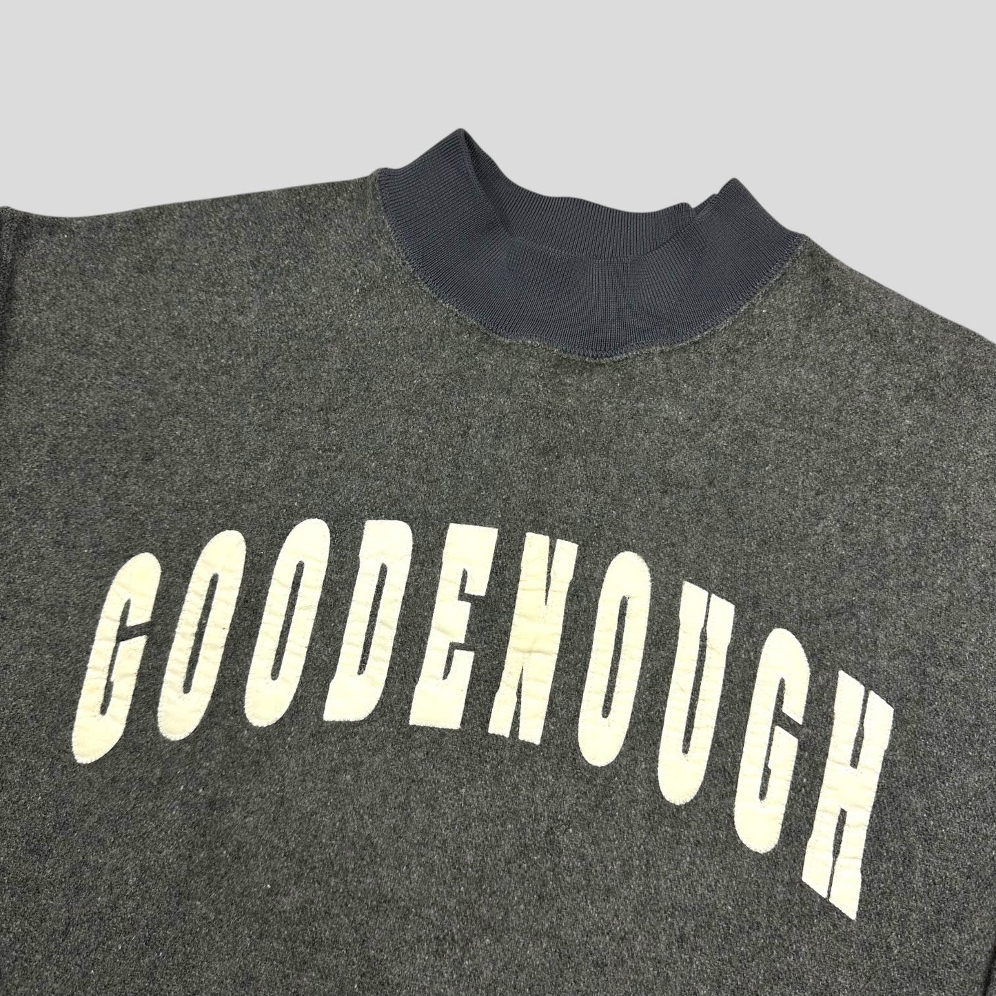 Goodenough 90’s Heavy Wool Embroidered Arc Logo Jumper - L