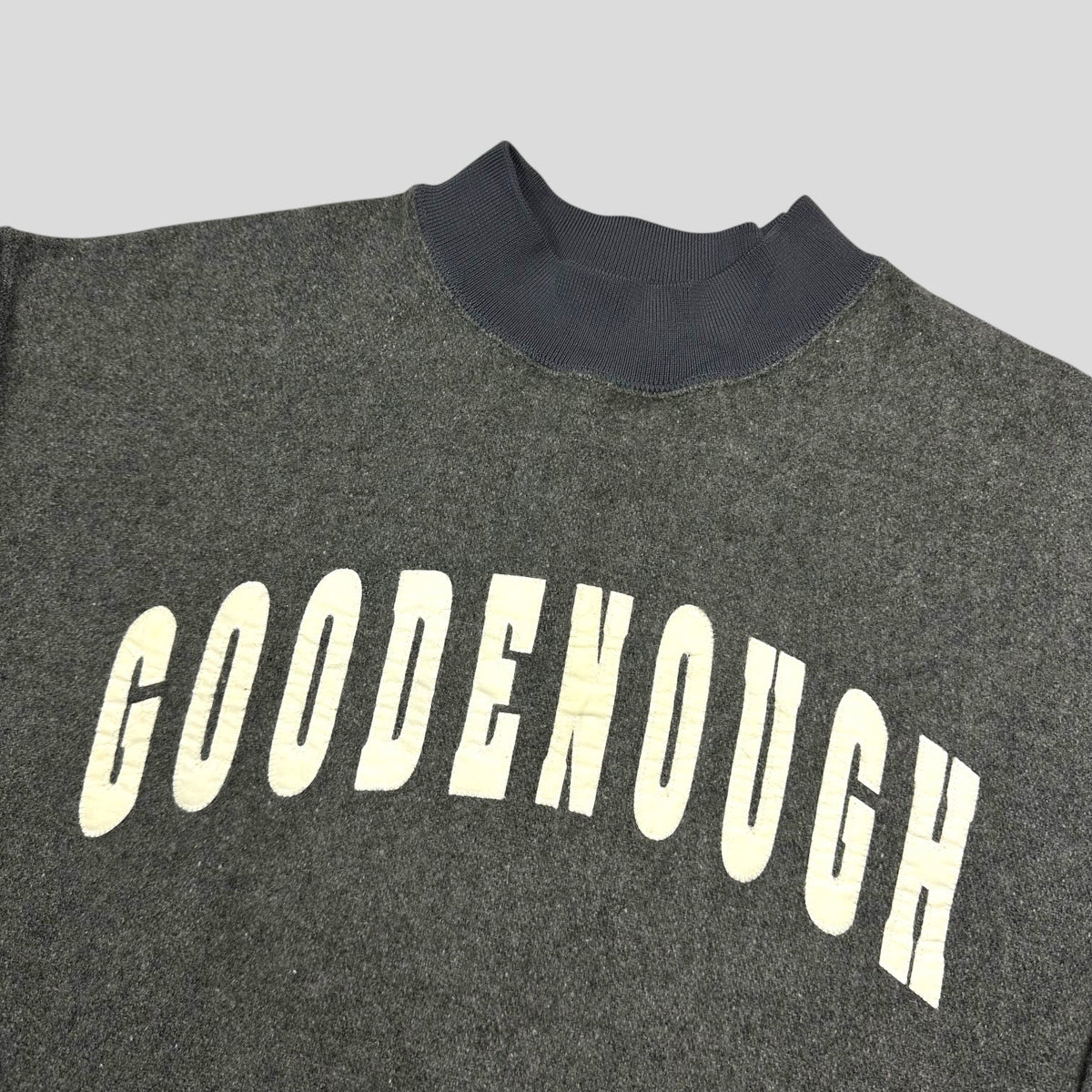 Goodenough 90’s Heavy Wool Embroidered Arc Logo Jumper - L | Grey