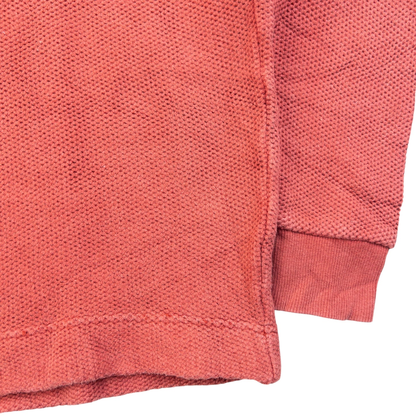 Vintage 80s Issey Miyake MEN Knit Polo Jumper Size S | Small, Pink