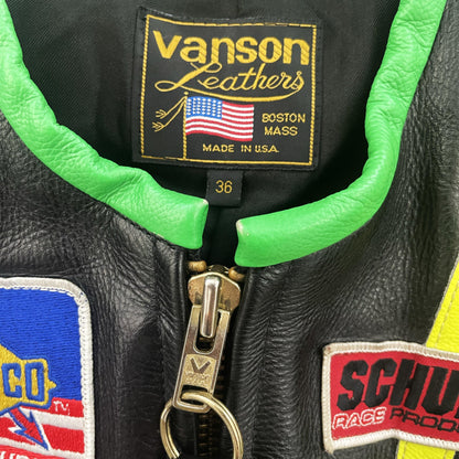 Vanson Leathers Motorcycle Racer Jacket - Known Source