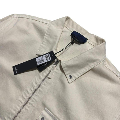 Stone Island Denim Research Overshirt | XXL, Off-white
