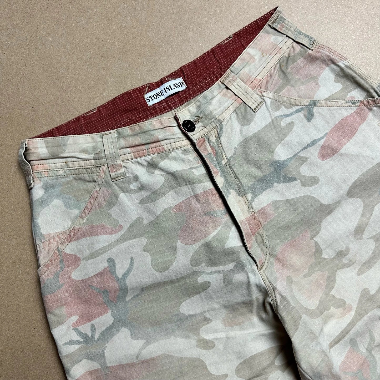 S/S1990 Ripstop Cotton Ice Camo Work Pants