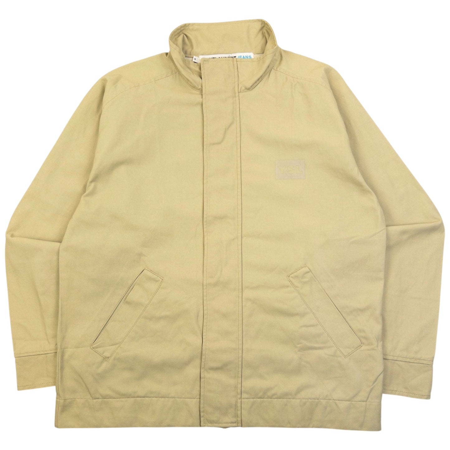 Vintage 2000s YSL Yves Saint Laurent Zip Up Jacket Size S | Small, Cream