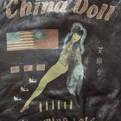 Avirex 'China Doll' 1987 A2 Leather Flight Jacket - XL | XL, Red
