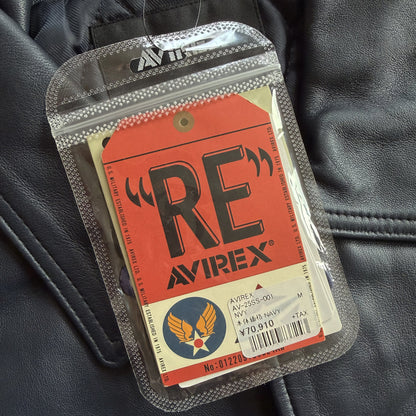 Avirex New York Leather Varsity Jacket - M