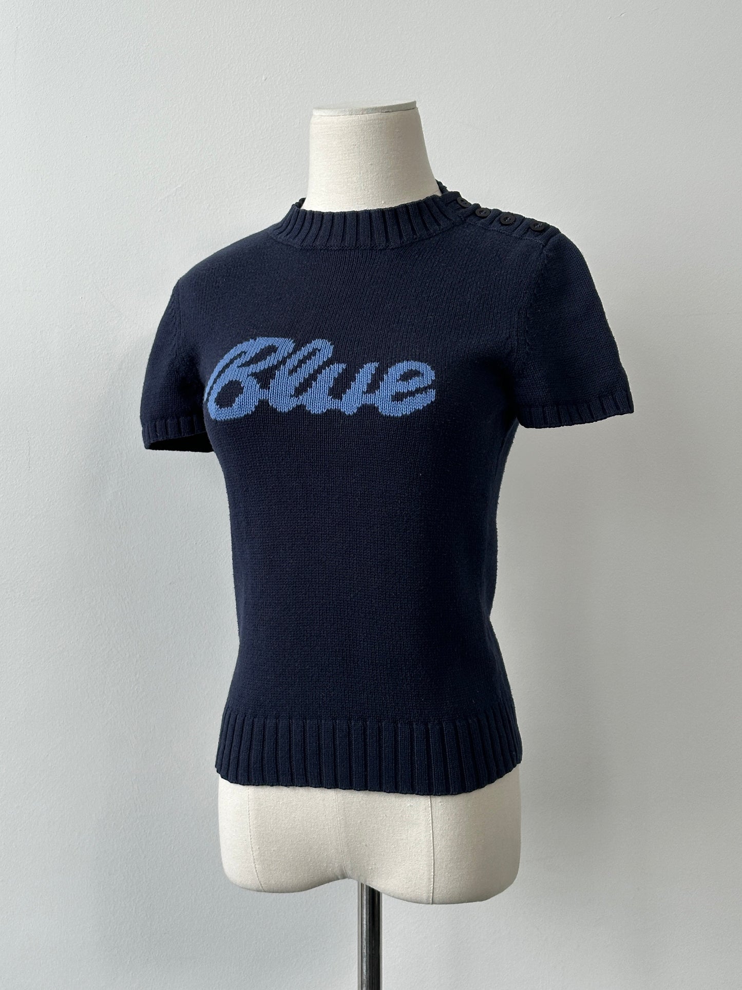 Burberry Blue Label Pure Cotton Knit Jumper - XS-S