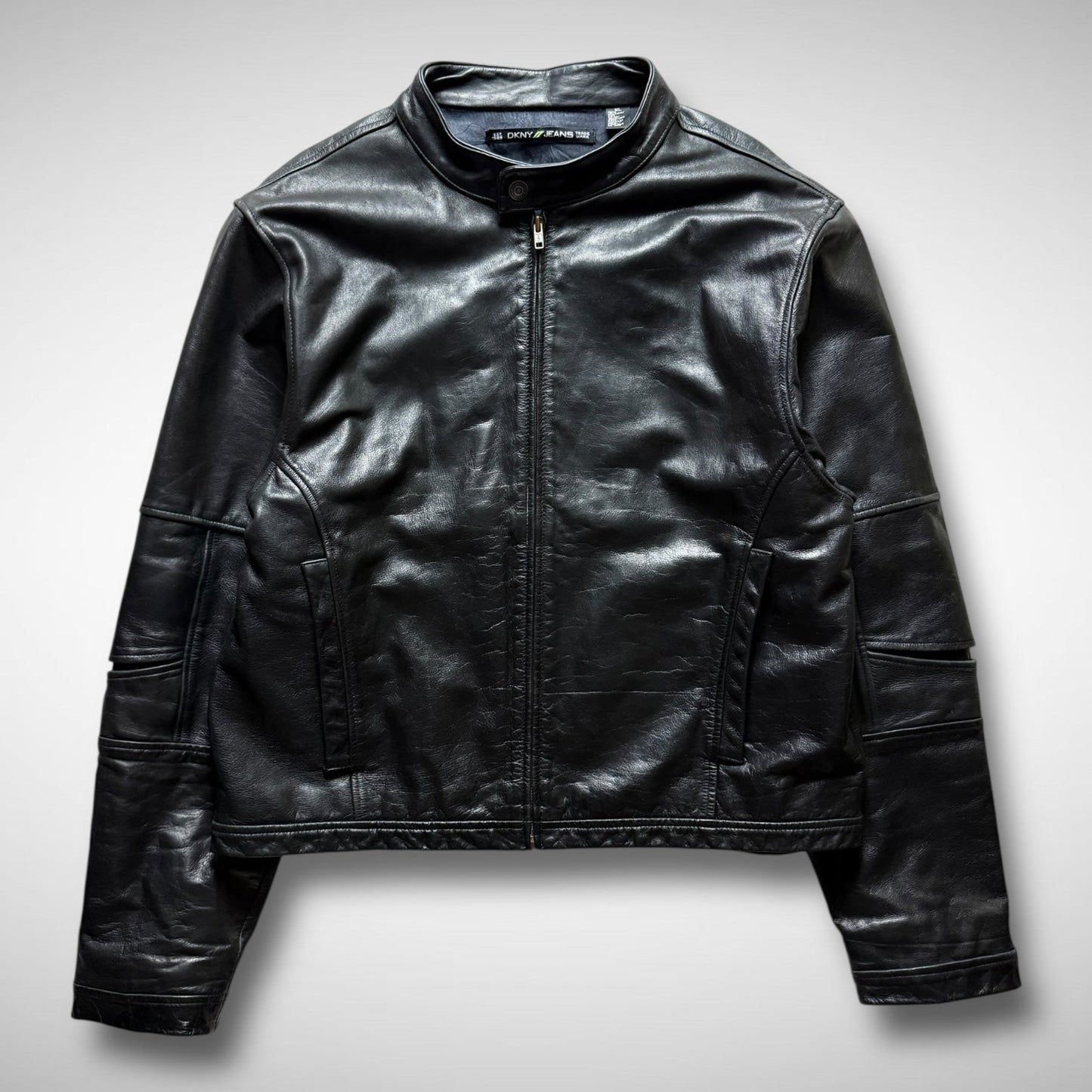 DKNY Jeans Leather Biker Jacket (2000s)