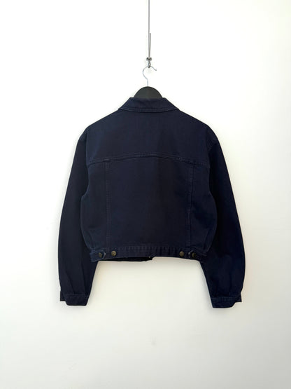 Armani Jeans 90s Denim Trucker Jacket | Large, Navy
