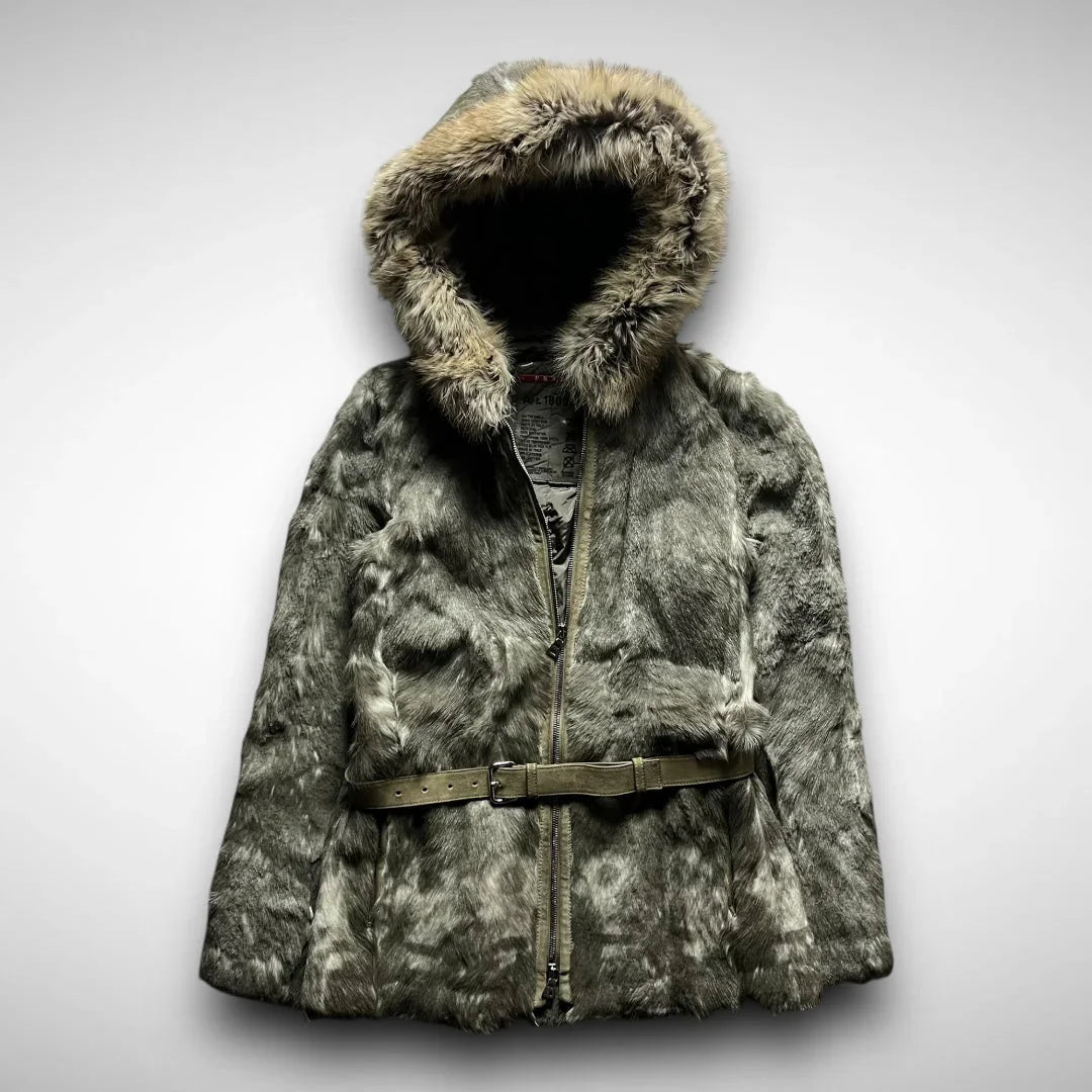 Prada ‘Inuit’ Dyed Goat Fur Hooded Jacket (AW2001)