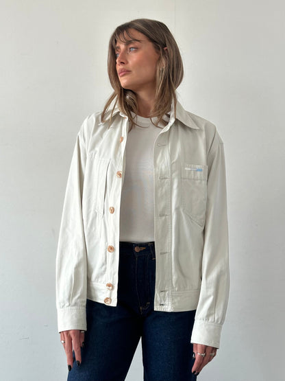 Iceberg Button Up Bomber Jacket - M/L