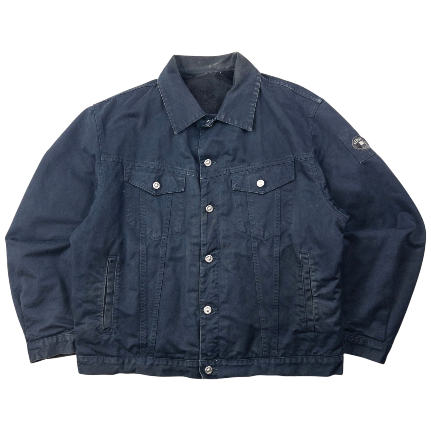 Vintage 2000s Versace Classic V2 Button Up Jacket Size XL | XL, Navy