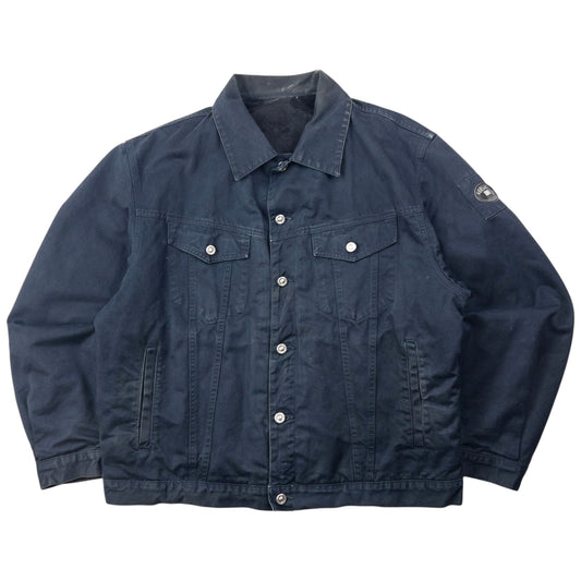 Vintage 2000s Versace Classic V2 Button Up Jacket Size XL | XL, Navy