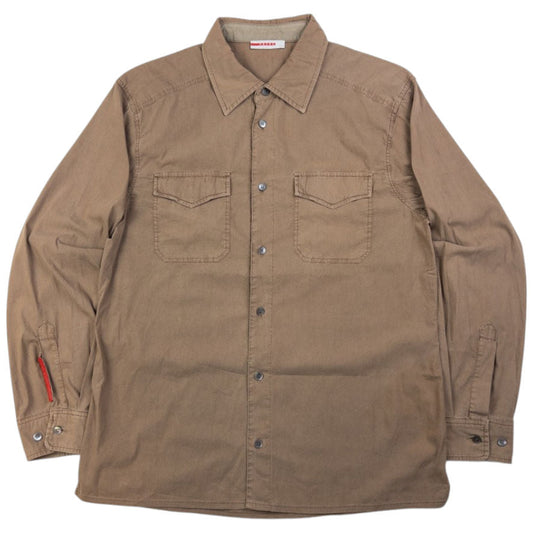 Vintage Prada Sport Long Sleeve Button Up Shirt Size M