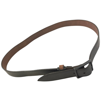 Vintage 2000s Issey Miyake Reversible Leather Belt Size L | O/S, Black