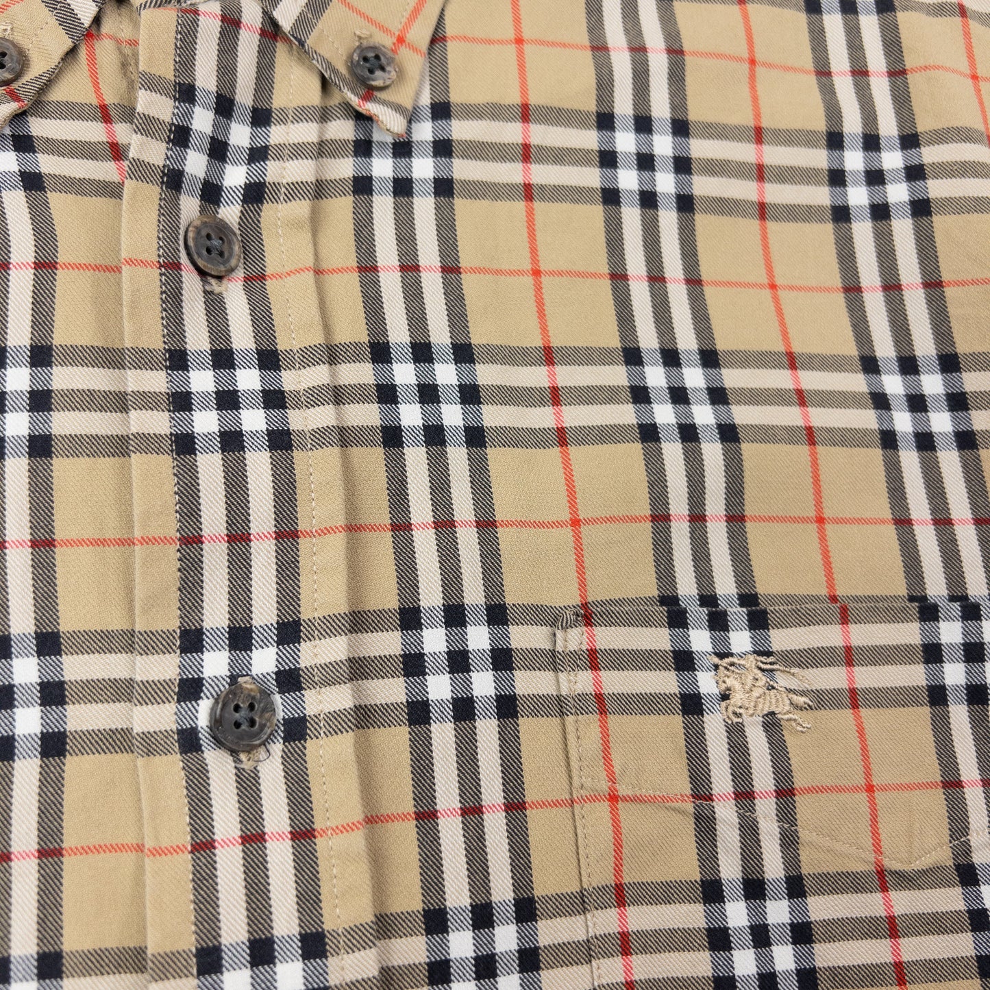Vintage 90s Burberry Collection Nova Check Long Sleeve Button Up Shirt Size S | Small, Multicoloured
