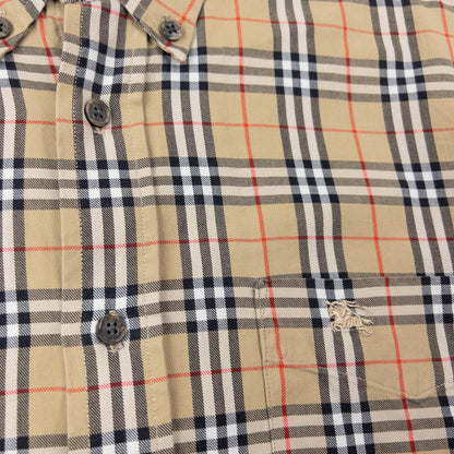 Vintage 90s Burberry Collection Nova Check Long Sleeve Button Up Shirt Size S | Small, Multicoloured