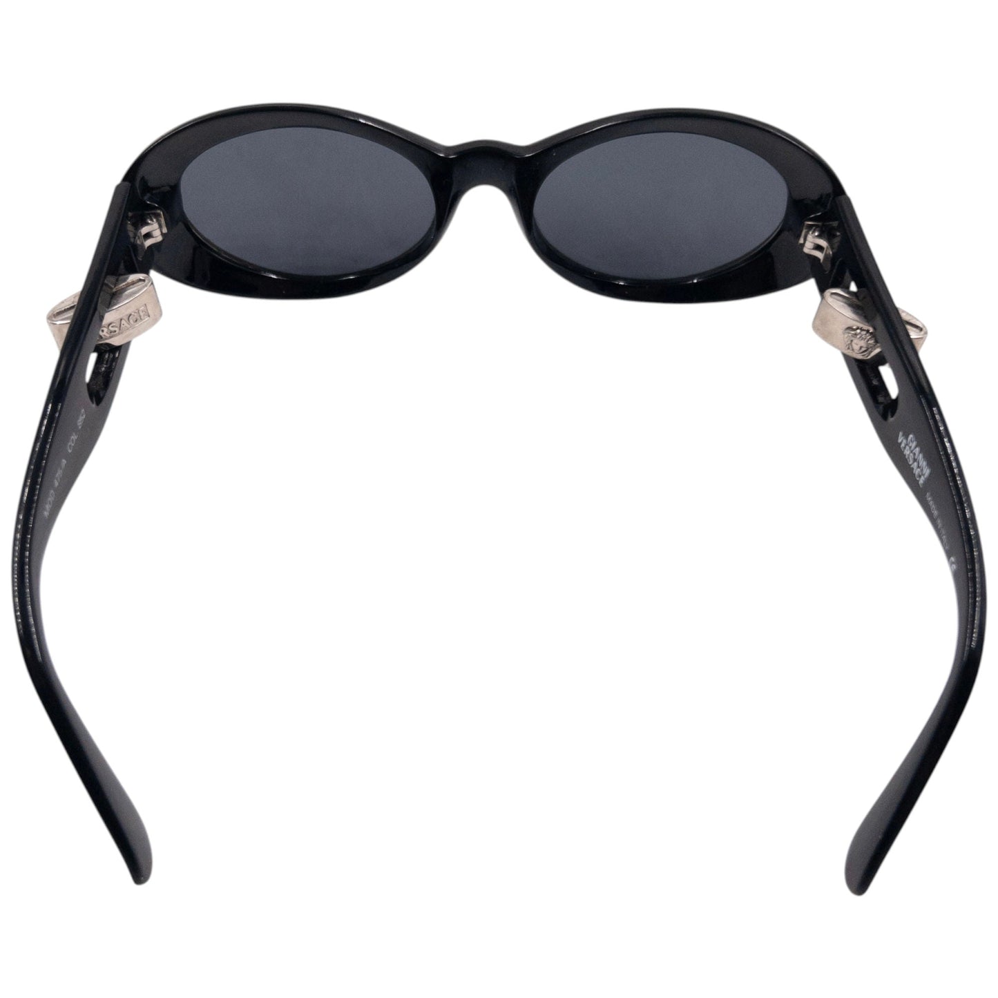 Vintage 90s Gianni Versace Embossed Sunglasses | O/S, Black