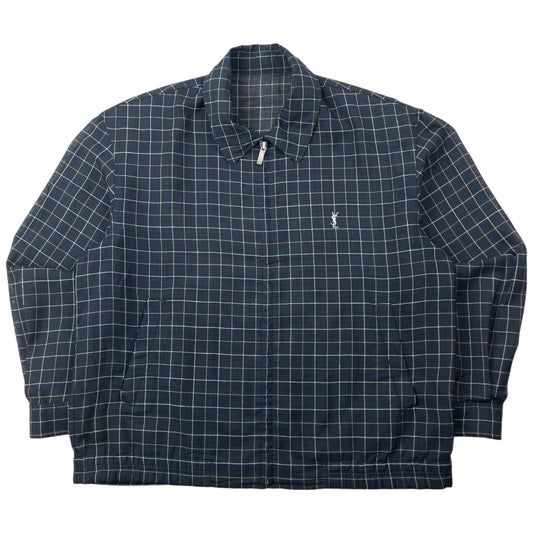Vintage 90s YSL Yves Saint Laurent Harrington Jacket Size S | Small, Navy