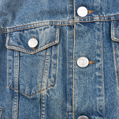 Vintage Armani Jeans Button Up Denim Jacket Size