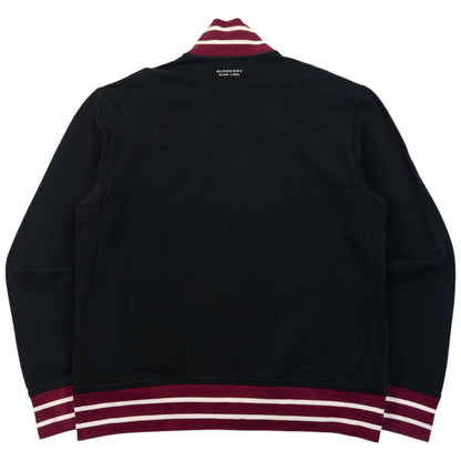 Vintage 2000s Burberry Black Label Zip Up Sweatshirt Size M | Medium, Multicoloured