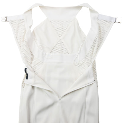 Vintage 2000s Gucci By Tom Ford Mesh Panel Dress Womens Size S | Small, White