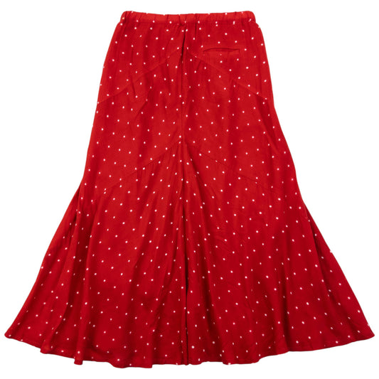 Vintage 2000s Issey Miyake Polka Dot Skirt Womens Size M | Medium, Red