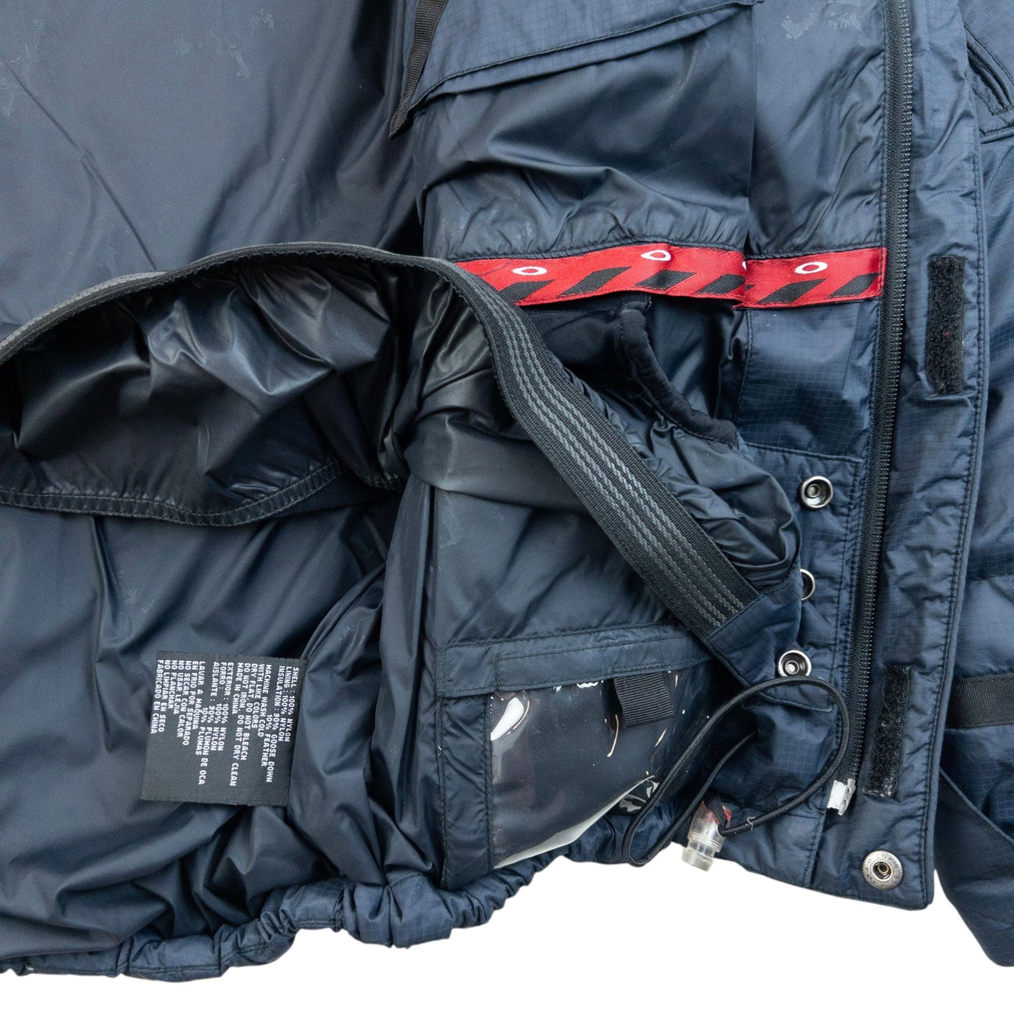 Vintage 90s Oakley Zip Up Puffer Snowboarding Jacket Size S | Small, Navy