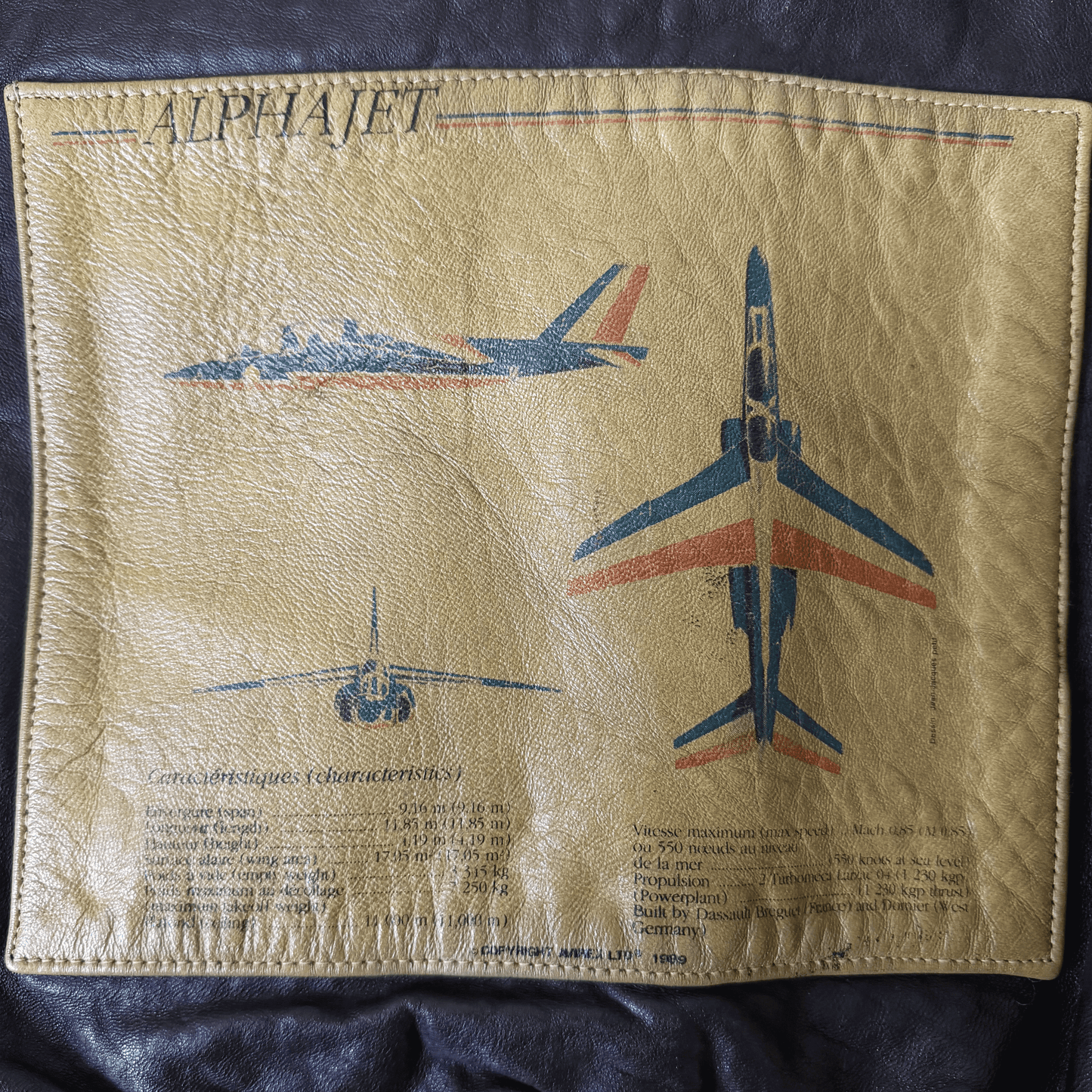 Avirex 1988 'Patrouille de France' A2 Leather Flight Jacket - S / M | S / M, Red