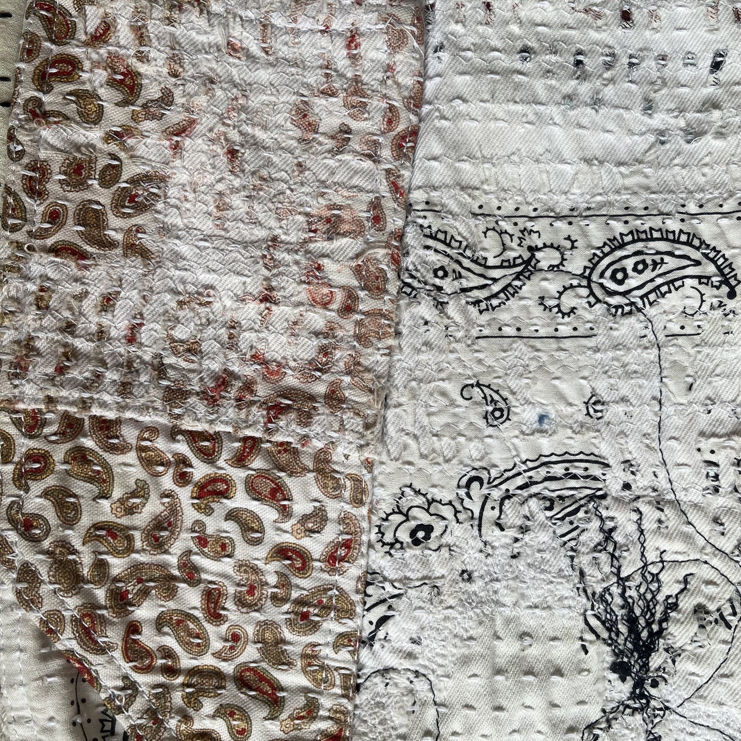 Boro Bandana Sashiko Distressed Jeans - W31"